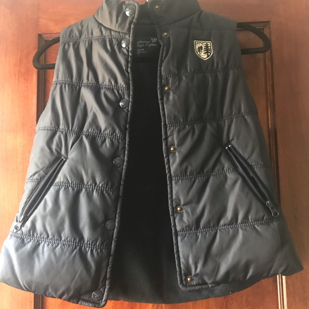 Navy Blue Abercrombie Vest